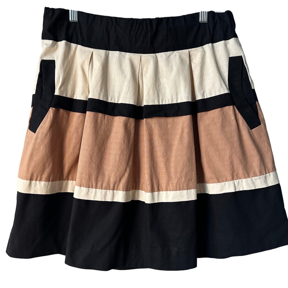Anthropologie HD In Paris‎ Skirt Womens Small Pleated A-Line Mini Casual